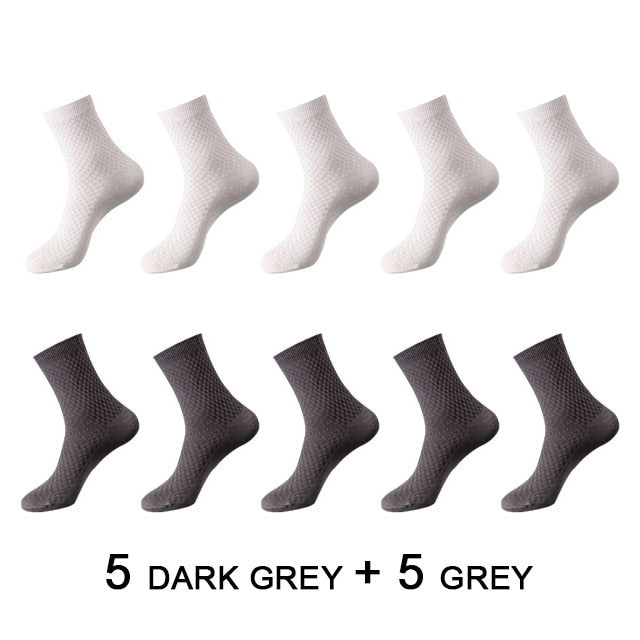 High Quality 10 Pairs/lot Men Bamboo Fiber Socks