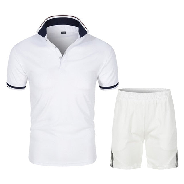 Men's Polo Shirt and Shorts Sets