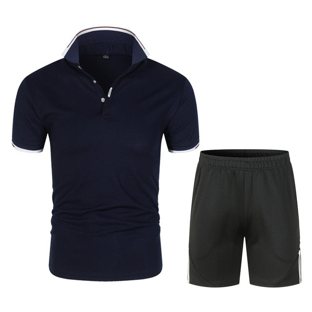 Men's Polo Shirt and Shorts Sets