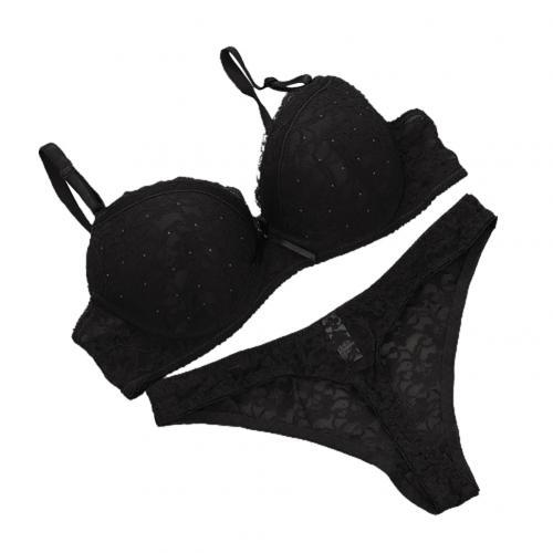 Lace Drill Bra Set