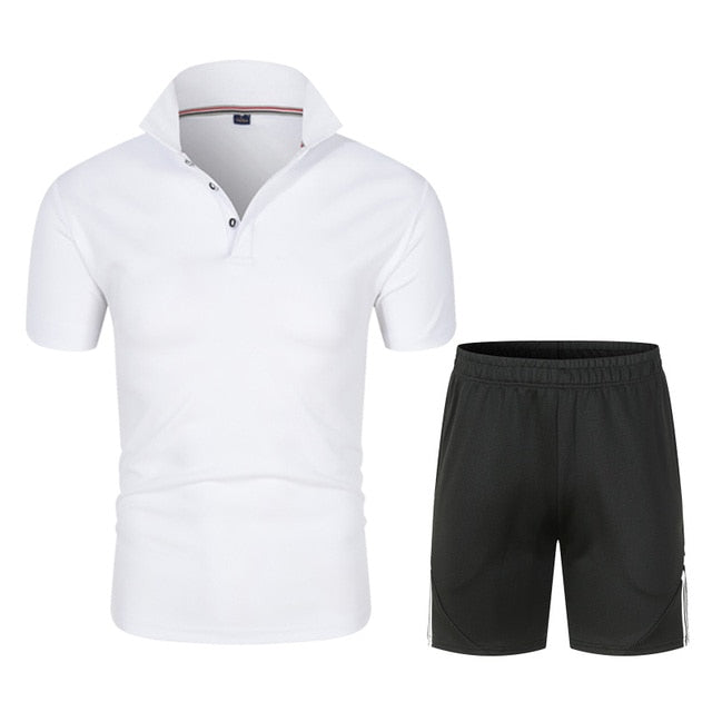 Men's Polo Shirt and Shorts Sets