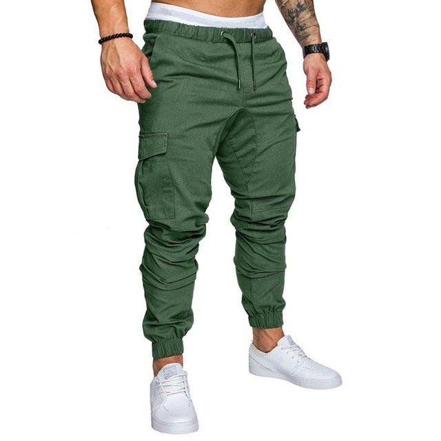 Men Pants Thin Jogger Cargo Pants