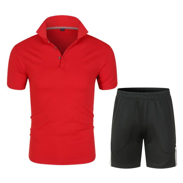 Men's Polo Shirt and Shorts Sets