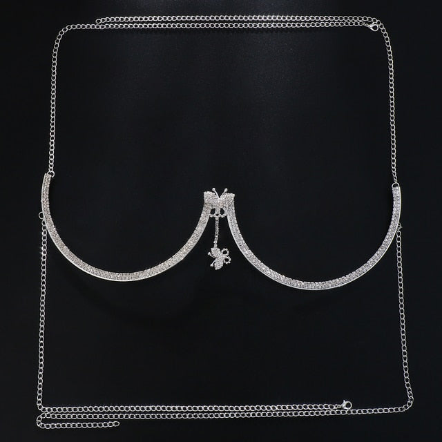 Chest Bracket Double Pendant Heart