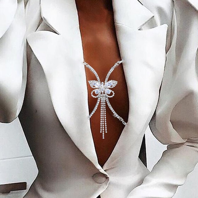 Chest Bracket Double Pendant Heart